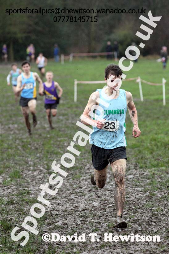 Senior boys Northern Inter Counties Schools Cross Country, Stockton. Photo: David T. Hewitson/Sports for All Pics